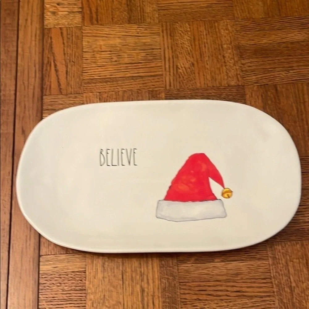 Rae Dunn BELIEVE platter